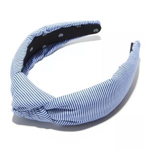 💙 Lele Sadoughi Blue Seersucker Headband